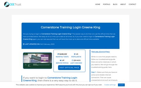 Cornerstone Training Login Greene King - Find Official Portal