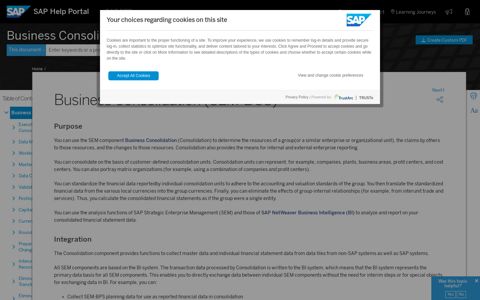 Business Consolidation (SEM-BCS) - SAP Help Portal