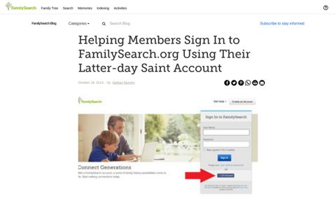 Helping Members Sign In to FamilySearch.org Using Their ...