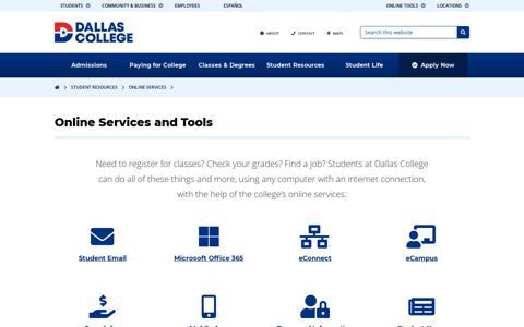 Online Services and Tools – Dallas College