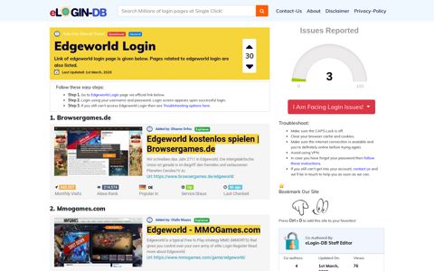 Edgeworld Login - A database full of login pages from all over ...