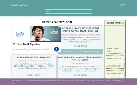 hervis academy login - General Information about Login