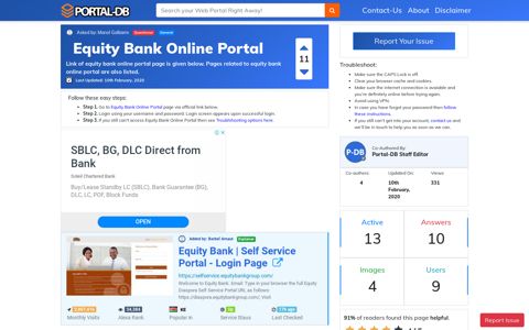 Equity Bank Online Portal