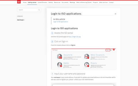 Login to ISO applications - ISO helpdesk knowledge base