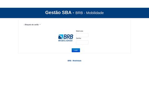 Gestão SBA - BRB - Mobilidade