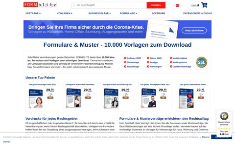 Formblitz | Vorlagen, Muster und Formulare zum Download