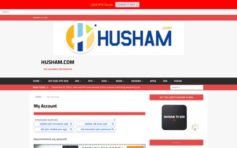 My Account - Husham.com