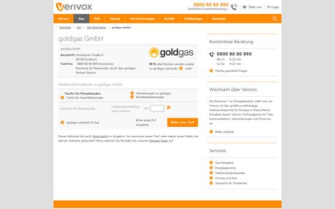 goldgas (Gastarife und Gaspreise) - Verivox
