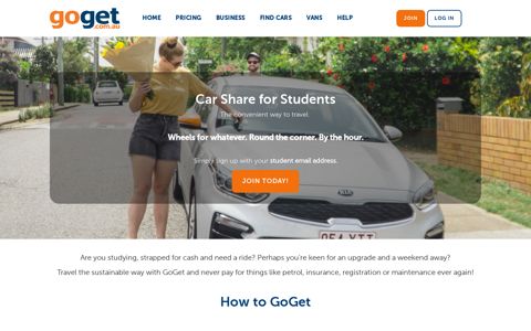 GoGet for Students - The #1 car share for students