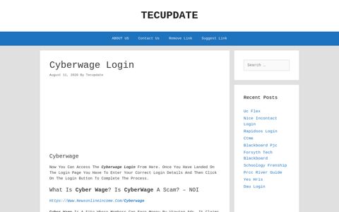 Cyberwage Login - Tecupdate