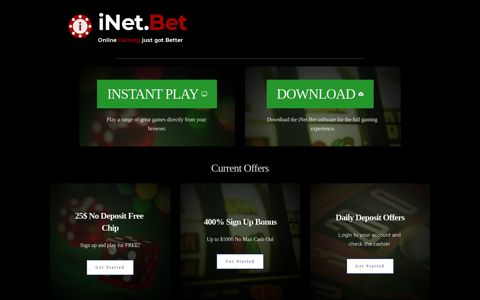 inet.bet Casino - Online Gaming just got Better - Join Now!