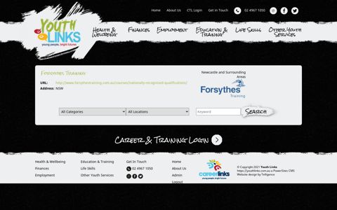 Business Directory - Forsythes Training - Youth Links
