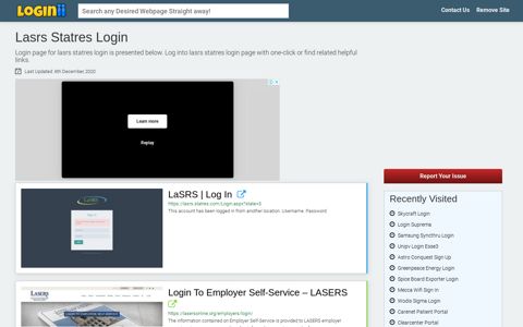 Lasrs Statres Login - Straight Path to Any Login Page!