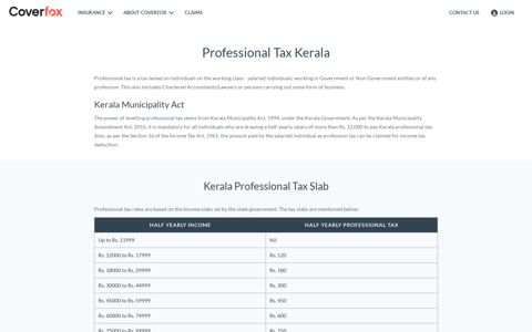 Professional Tax Kerala - Kerala Professional Tax Slab 2019 ...