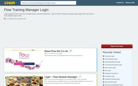 Flow Training Manager Login - Loginii.com