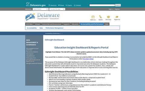Data Management & Governance / EdInsight Dashboard and ...