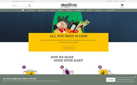 Abel & Cole: Organic food delivery. Organic vegetable boxes ...
