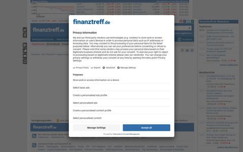 Börseninformationen - Kurse, Aktien, Anleihen ... - finanztreff.de