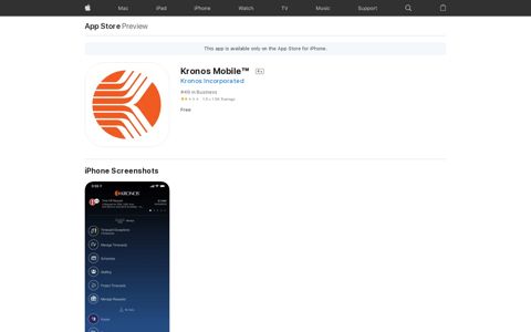‎Kronos Mobile™ on the App Store