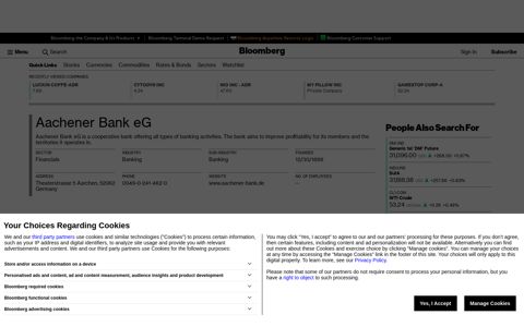 Aachener Bank eG - Company Profile and News - Bloomberg ...