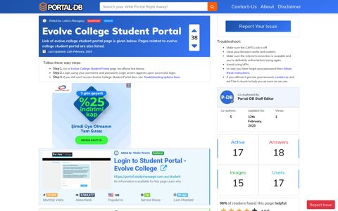 Evolve College Student Portal