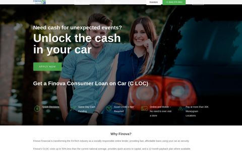 Finova CLOC a Better Digital Alternative to a Car Title Loan ...
