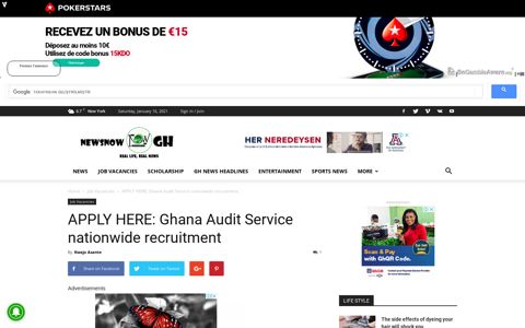 APPLY HERE: Ghana Audit Service nationwide recruitment