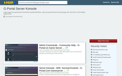 G-portal Server Konsole - Loginii.com