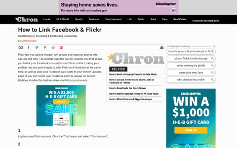 How to Link Facebook & Flickr