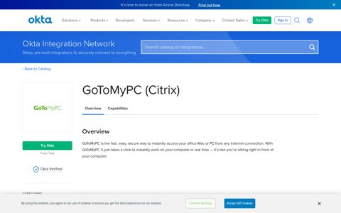 GoToMyPC (Citrix) | Okta