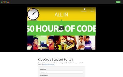KidoCode - Student Portal
