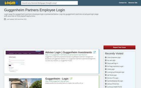 Guggenheim Partners Employee Login - Loginii.com