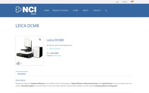 Leica DCM8 - NCI Micro