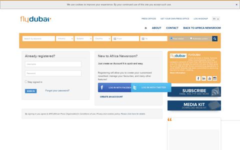 flydubai / Login | Users