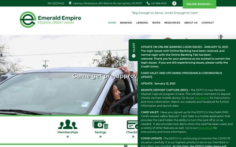 Emerald Empire Federal Credit Union | Eugene, Oregon