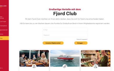 Fjord Club – großartige Vorteile | Fjord Line
