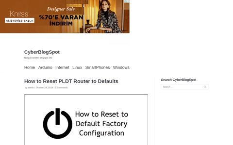 How to Reset PLDT Router to Defaults - CyberBlogSpot