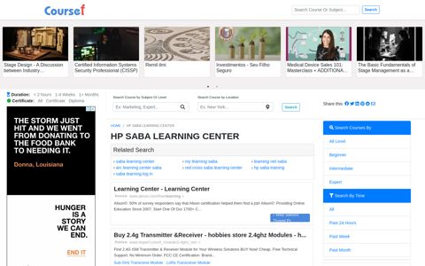 Hp Saba Learning Center - 12/2020 - Coursef.com