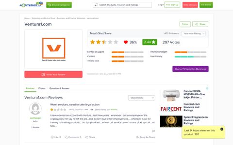 VENTURA1.COM - Reviews | online | Ratings | Free