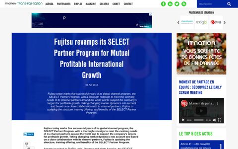 Fujitsu revamps its SELECT Partner Program for Mutual ...