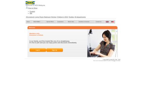 login / sign up - IKEA FAMILY Malaysia