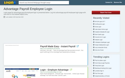 Advantage Payroll Employee Login - Loginii.com