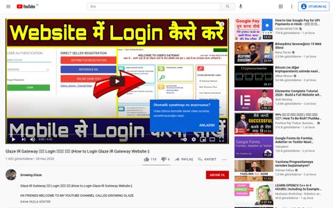 How to Login Glaze IR Gateway Website - YouTube