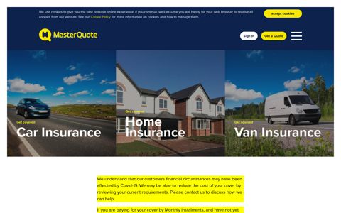 MasterQuote: Car Insurance and Home Insurance Specialists
