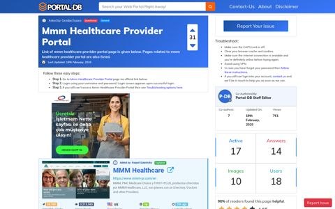Mmm Healthcare Provider Portal