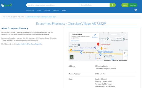 Econo-med Pharmacy - Cherokee Village, AR 72529 - RxSpark