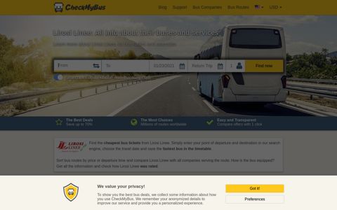 Lirosi Linee - Bus Tickets and Schedules | CheckMyBus