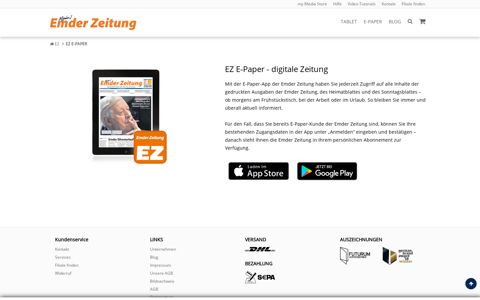 EZ E-Paper - digitale Zeitung | my Media Store