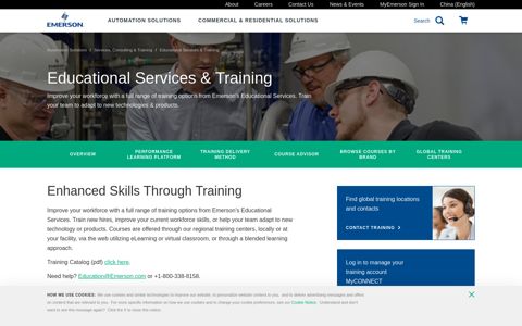 Educational Services & Training | Emerson CN - 艾默生