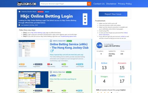 Hkjc Online Betting Login - Logins-DB
